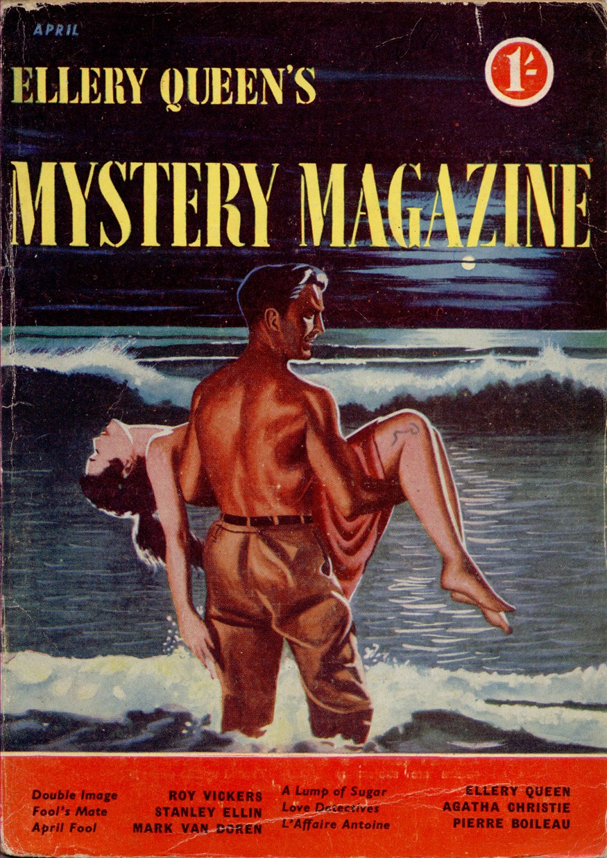 pulp, Crime Fiction Lover, Ellery Queen's Mystery Magazine April 1954, Agatha Christie