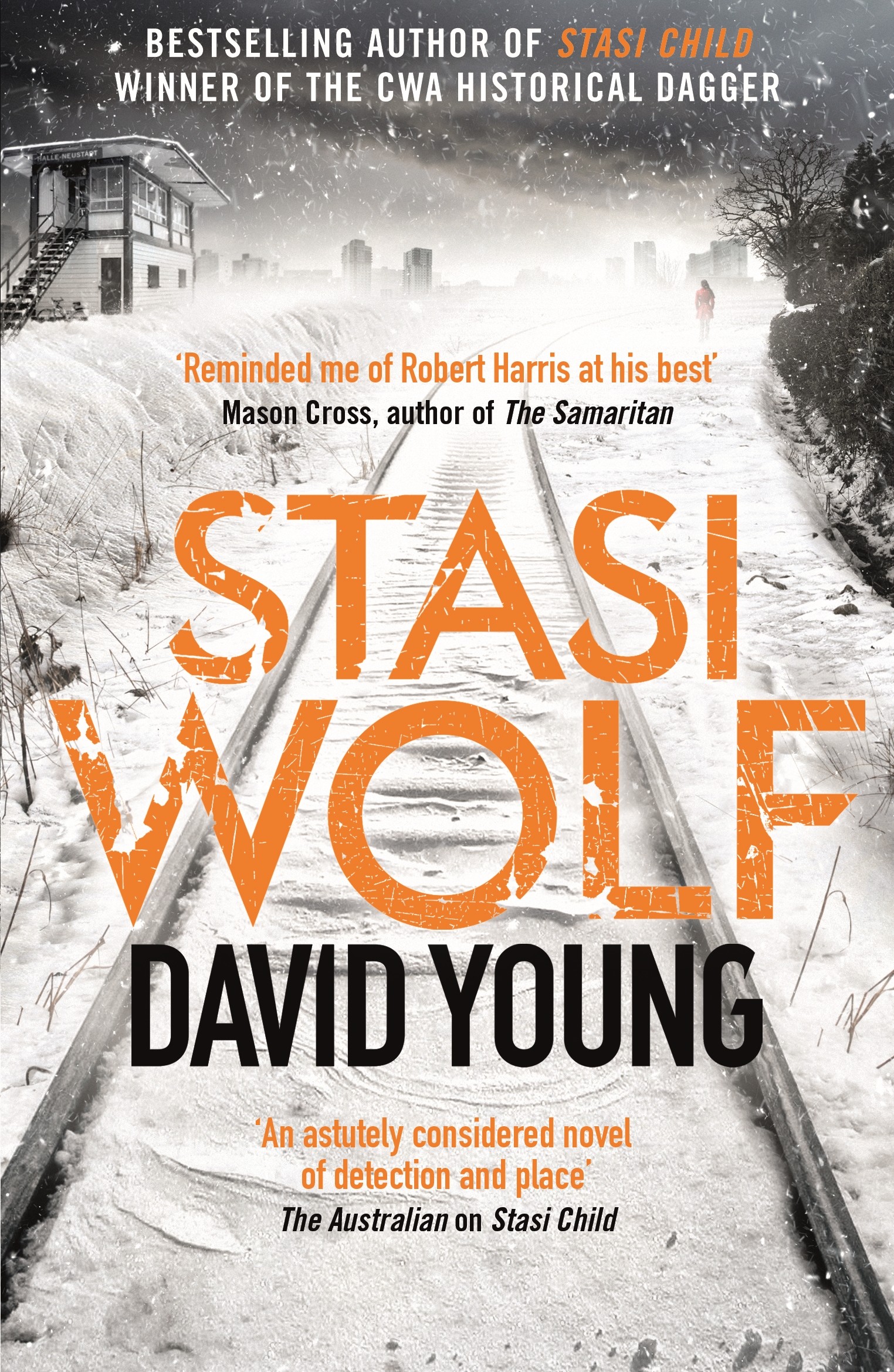 Front cover of Stasi Wolf, the new crime novel by David Young set in East Germany
